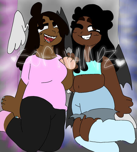 my sonas charlette (left) and vampzsona (right)