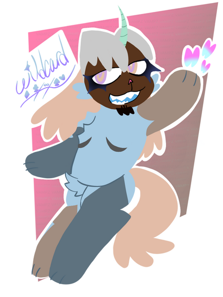 wildcard (he/they) my awesome fursona wildcard!